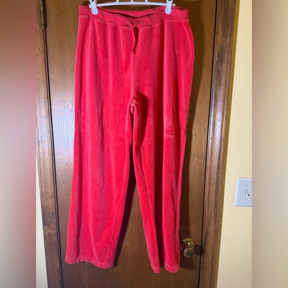 Striped Red and Yellow Women’s Velour Active Wear Tracksuit Size M - Picture 9 of 10